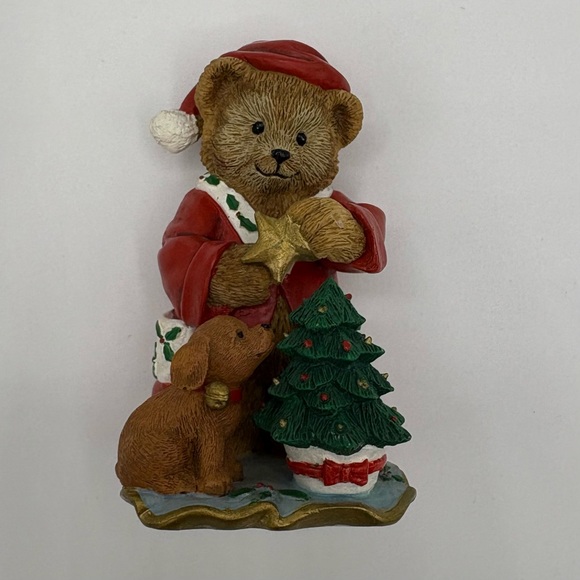 Danbury Mint Calendar Teddy Bear Figure DECEMBER Limited Edition USED - Picture 6 of 8